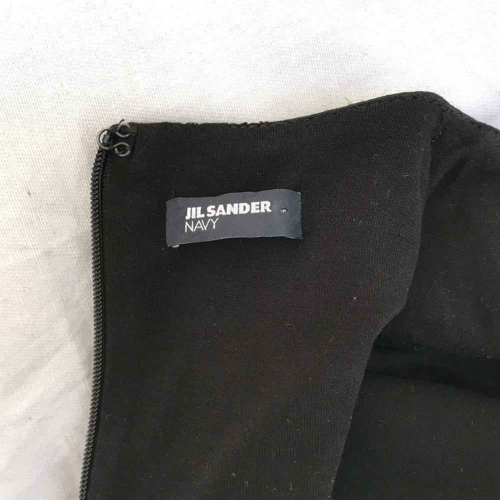 Jil Sander Short Sleeve  Little Black Cocktail Dress Knee Length 34 (Small) - Picture 8 of 9